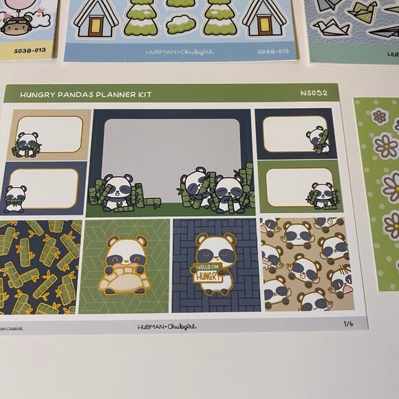 Hubman And Chubgirl Stickers Set Winter Camera Panda Rainbows Love Is Floating - Picture 5 of 6